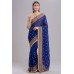 MIRACULOUS ROYAL BLUE WEDDING WEAR READYMADE SAREE